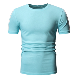 <b>Men</b> Casual Street Style Striped <b>T</b> <b>Shirt</b> Cotton Short Sleeve Tee Wholesale <b>Men</b> <b>Stripe</b> Pattern <b>T</b> <b>Shirt</b> Lightweight - Product Image 5