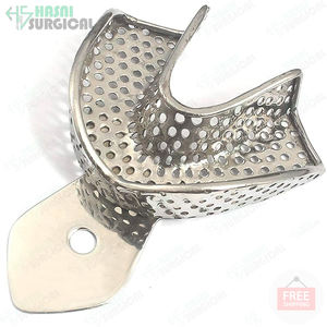 10 Uds. Bandejas de impresión Dental de acero inoxidable soporte de dientes superior inferior cubos de impresión dental herramienta de odontología dental - Product Image 4