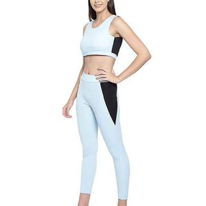 Ensembles de yoga avec logo personnalisé de haute qualité pour femmes Nouveau style Bande de taille sans couture Respirant Matériau à séchage rapide Grande taille Cordon de serrage - Product Image 2