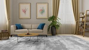 Juego de alfombras persas acolchadas antideslizantes de pelo de corte alto abstracto hechas a máquina, alfombras de área de Calidad Premium de oración de comedor de poliéster - Product Image 3