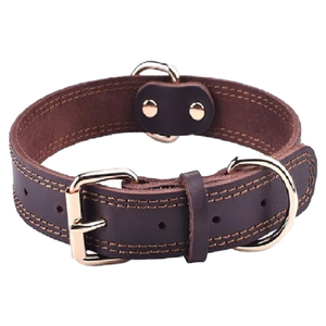 Elegante Collar de Cuero Premium para Perro con Acabado de Tachuelas, Diseño Simple y Lujoso, para Perros Pequeños y Grandes, Duradero, Transpirable y Ecológico - Product Image 1