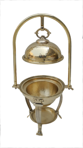 Pot de service alimentaire haut de gamme plat de serveur de nourriture plaqué argent chauffe-plats hôtel de luxe restauration utilisation prix abordable - Product Image 4