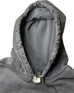 Pull sweats à capuche personnalisés imprimé bouffant sweats en coton épais pour hommes sweats à capuche surdimensionnés vierges - Product Image 3