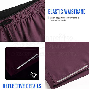 Pantalones cortos de gimnasio para hombre con diseño personalizado hecho en fábrica, ropa deportiva cómoda ecológica sólida, tela Oxford, cintura elástica - Product Image 5