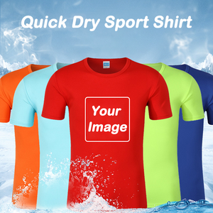 Camisetas de Manga Corta Unisex de Punto, 100% Poliéster, Impresión Personalizada OEM, Secado Rápido, Ecológicas, Transpirables, Antiarrugas - Product Image 2