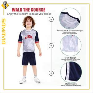 SAMAVIA Camisetas de Fútbol Personalizadas de Alta Calidad para Adultos, 100% Poliéster, Impresión Digital, Nombres de Equipos/Clubes Personalizados - Product Image 4