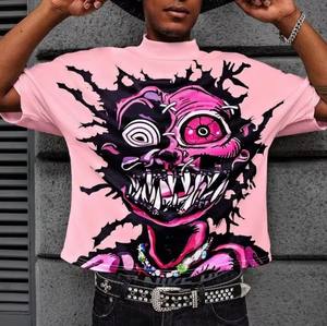 เสื้อยืดเอวลอยสำหรับผู้ชายแห้งเร็วเสื้อยืดแฟชั่นลำลองสำหรับฤดูร้อนระบายอากาศได้ดีสไตล์ Y2K - Product Image 5