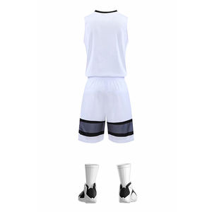 Ensemble d'uniformes de basketball personnalisés en gros, ensemble de maillot et short de basketball d'été, respirant, séchage rapide, antibactérien, taille plus, équipe - Product Image 4