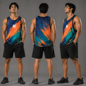 Camiseta sin Mangas de Algodón de Alta Calidad para Hombre, Chaleco Deportivo para Gimnasio, Fitness, Verano, Estilo Casual Oversize - Product Image 2