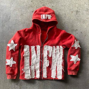 Vente en gros de sweatshirt à col rond en coton éponge français pour hommes sweatshirt à capuche Streetwear décontracté personnalisé - Product Image 4