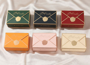 Caja cuadrada pequeña impresa con logotipo personalizado al por mayor, duradera, reciclable, ecológica, sobre, cierre, material de cartón, joyería - Product Image 2