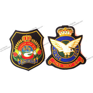 Hand Embroidered Bullion Rank Patches and <b>Badges</b> Custom Logo Design - Product Image 1