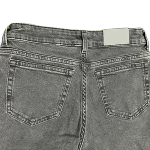 Pantalones vaqueros de pierna ancha informales de moda para mujer, pantalones vaqueros de algodón con lavado destrozado, precio al por mayor de Bangladesh, pantalones vaqueros para mujer - Product Image 2