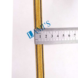 Dentelle de tresse uniforme pilote de haute qualité | Lacets de tresses dorées de haute qualité - Product Image 1