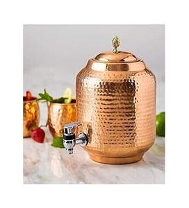 Distributeur d'eau en cuivre de style antique avec une forme ronde classique améliorant la maison tout en offrant des avantages de purification de l'eau - Product Image 5