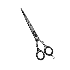 กระดาษเคลือบผมตัดผมกรรไกร 5.5" ปรับนิ้วสแตนเลสสตีลกรรไกรตัดผม - Product Image 1