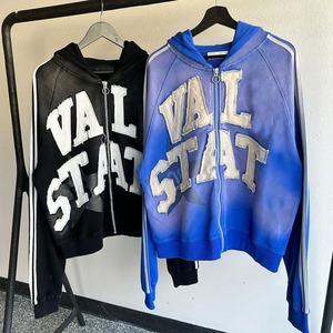 Dernier modèle de pull vintage 100% coton à capuche avec patch de broderie en détresse Sweats à capuche surdimensionnés avec patchs en détresse - Product Image 6