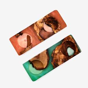 Portavelas Ecológico Hecho a Mano de Resina y Madera, Decoración para el Hogar, para Sala de Estar y Dormitorio - Product Image 4