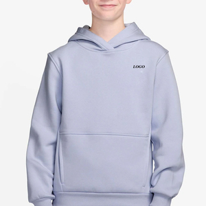 เสื้อฮู้ดดี้สไตล์สตรีทสำหรับเด็กผู้ชาย แบบเรียบง่าย ใส่ได้ทุกวัน ราคาประหยัด มีกระเป๋าหน้า ผ้าระบายอากาศดี พร้อมบริการออกแบบโลโก้ตามสั่ง - Product Image 1