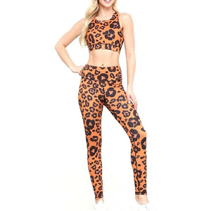 Nuevo Conjunto Deportivo de Yoga para Mujer, Talla Grande, Sin Costuras, Cintura Alta, Logotipo Frontal, 2 Piezas - Product Image 2