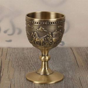 Handmade Exquisite Metal Chalice Shiny Polish Matte Finish Engraved Flower Pattern and Rose Embossed Design <b>Goblet</b> Wine Gifts - Product Image 3