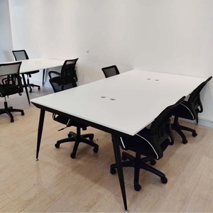 Mesa Minimalista de 4 Plazas, 120x240cm, Patas de Acero, Requiere Ensamblaje, HBCO012 - Product Image 6
