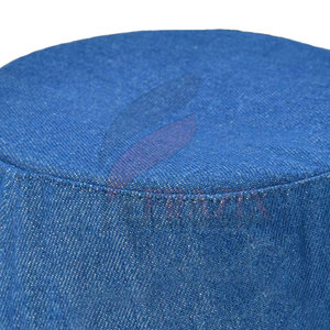 หมวกบักเก็ตผ้าฝ้ายสำหรับกลางแจ้งหมวกทรงถังสั่งทำได้สไตล์ไม่เหมือนใคร - Product Image 5