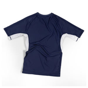 Rashguard BJJ à manches longues personnalisé pour hommes, équipement d'entraînement de grappling No-Gi durable de la marine, manches courtes OEM ODM pour garçons - Product Image 6