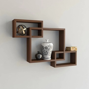 Decorative Heavy Duty Adjustable Multifunction Storage <b>Rack</b> Wooden Wall Shelves Hanging Book Shelf Home Decor Living Room - Product Image 6