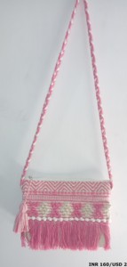 Exclusive Dari Cotton Handloom Designer <b>Women</b> <b>Pouch</b> <b>Bags</b> | Handmade Ladies Handloom Dari Cotton <b>Pouch</b> <b>Bag</b> - Product Image 3