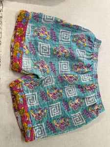 Hot New Vintage Taille Haute Femmes Shorts À La Main Coton Kantha avec Broderie Respirant pour La Saison Du Printemps - Product Image 6