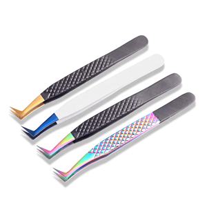 Pinces à cils de haute précision pour les extensions de cils Fabricant Antistatique Léger Pinces à cils volumineuses Vente en gros - Product Image 4