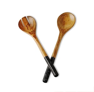 Salad Tongs Wooden Utensils for Serving 1 Handmade Salad Server Set Wood Product for Home Kitchen Use - Product Image 1
