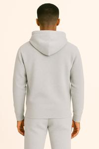 เสื้อฮู้ดผ้าฟลีซโอเวอร์ไซส์ของผู้ชาย300GSM ธรรมดาพิมพ์ซับลิเมชันออกแบบได้ตามต้องการ - Product Image 5