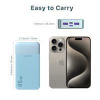 Power Bank Portabel 45W 20000mAh dengan Dukungan PD3.0 QC3.0 AFC, Paket Baterai Berkapasitas Tinggi Tahan Api untuk Laptop dan Ponsel