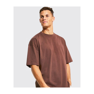 T-shirt en coton uni pour homme, basique, confortable, respirant, personnalisable avec logo, vente en gros - Product Image 4