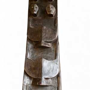 Panel de Pared de Madera Tribal Naga de la India, Tallado a Mano, Decoración Arquitectónica, Estilo Rústico Antiguo, para Interiores de Hotel, Combinable, 1 Contenedor - Product Image 3