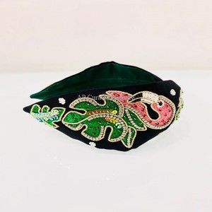 Diademas florales de lujo para mujer, superventas, accesorios para el cabello con cuentas a mano y joyas, diademas de moda con cuentas de semillas - Product Image 1