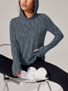 Long Sleeve Breathable Lightweight Yoga <b>Jacket</b> <b>Workout</b> Gym Clothing New Style 2026 Fashion Spandex - Product Image 3