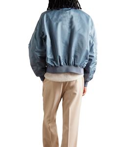 Veste bomber en toile d'hiver pour homme de haute qualité avec logo personnalisé, col montant, style basketball - Product Image 4