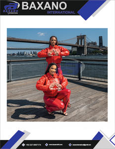 Veste bomber en similicuir rouge respirante de la sororité Delta Sigma Theta, avec lettres grecques brodées, pour femmes. - Product Image 6