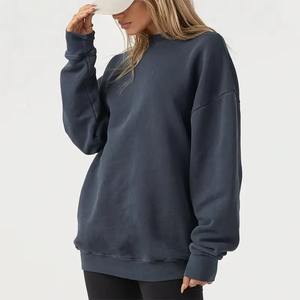 Sudadera Casual Holgada con Cuello Alto para Mujer, Felpa Suave, Algodón Grueso, Ajuste Holgado, Cálida para Invierno, Moda Urbana, Manga Larga - Product Image 6