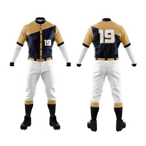 Top Trending Personalizar Logo Nuevo diseño Uniforme de béisbol de alto material Tela transpirable Uniforme de béisbol de material de alta calidad - Product Image 4