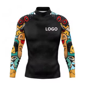 Rashguard à manches courtes imprimé sur mesure, vente en gros, haute qualité, noir, MMA, BJJ - Product Image 6