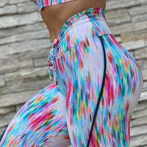 เลกกิ้งผ้าไนลอนระบายอากาศได้ดีผ้าสแปนเด็กซ์ยืดหยุ่นสูงสำหรับการวิ่งมาราธอนออกกำลังกายกลางแจ้ง - Product Image 3