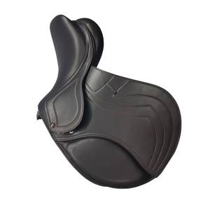 Selle d'équitation en cuir pour cavaliers adultes Entraîneurs Ajustement confortable Corne d'arbre en bois renforcée Siège profond Produit vétérinaire - Product Image 1
