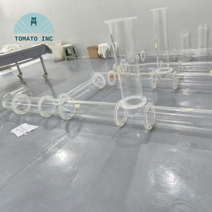 Bridas de precisión de Lucite TOMATO para mecanizado CNC y fabricación con orificios roscados personalizados, piezas de tubo para agua - Product Image 2