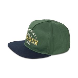 Cappello da baseball da uomo <span class=keywords><strong>Jack</strong></span> <span class=keywords><strong>Jones</strong></span>, alla moda, a 5 pannelli, con visiera curva, in tessuto twill verde, con motivo a lettere sportivo, vestibilità regolare - Product Image 1