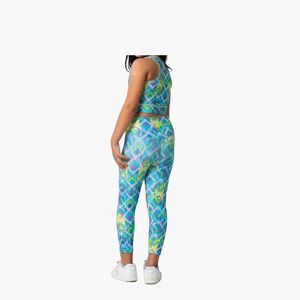 Custom Wholesale Kids Sublimation Athletic Wear Set Yoga Pants Gym <b>Bra</b> & Printed Leggings Fitness Outfit - Product Image 5