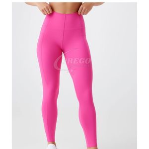 Custom Wholesale Womens Breathable High Waist <b>Leggings</b> Soft Polyester Fitness Pants Wholesale Casual <b>Summer</b> Wear For Women - Product Image 5